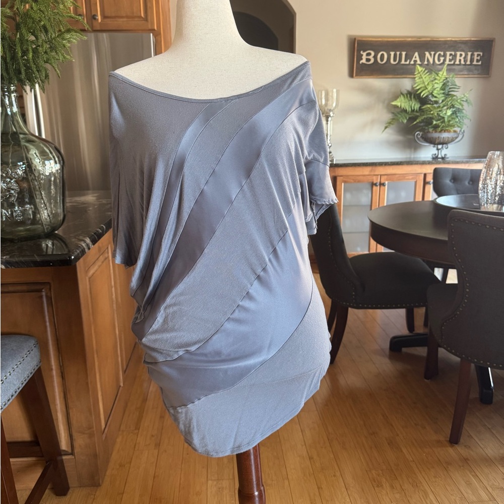 Elegant Draped Off-Shoulder Dress